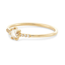 Load image into Gallery viewer, Supernova Ring - 14k Yellow Gold, White Diamond
