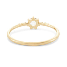 Load image into Gallery viewer, Supernova Ring - 14k Yellow Gold, White Diamond
