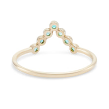 Load image into Gallery viewer, Treetop Forest Ring - 14k Yellow Gold, Emerald
