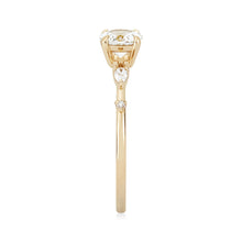 Load image into Gallery viewer, Endless Dahlia Ring - 14k Yellow Gold, White Sapphire
