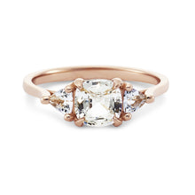Load image into Gallery viewer, Freyja Ring - 14k Gold, White Sapphire
