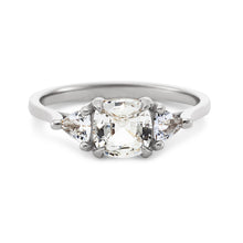 Load image into Gallery viewer, Freyja Ring - 14k Gold, White Sapphire
