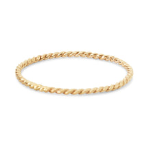 Load image into Gallery viewer, Twisted Stacking Ring - 14k Yellow Gold
