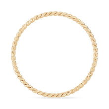 Load image into Gallery viewer, Twisted Stacking Ring - 14k Yellow Gold
