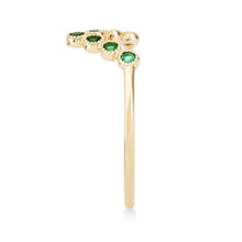 Load image into Gallery viewer, Treetop Forest Ring - 14k Yellow Gold, Emerald
