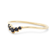 Load image into Gallery viewer, Revelry Ring - 14k Yellow Gold, Black Diamond
