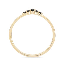 Load image into Gallery viewer, Revelry Ring - 14k Yellow Gold, Black Diamond
