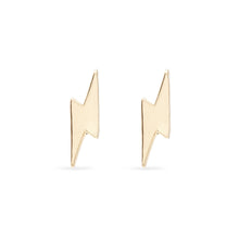 Load image into Gallery viewer, Everyday Little Lightning Bolt Earring - 14k Rose Gold
