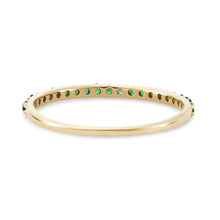 Load image into Gallery viewer, Emerald Vibrant Band - 14k Yellow Gold, Precious Gems
