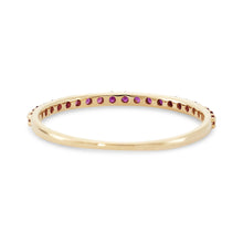 Load image into Gallery viewer, Ruby Vibrant Band - 14k Yellow Gold, Precious Gems
