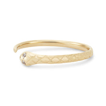 Load image into Gallery viewer, Revival Diamond Snake Ring - 14k Yellow Gold
