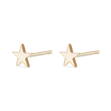 Load image into Gallery viewer, Everyday Little Stella Star Earring - 14k Rose Gold
