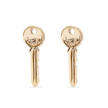 Load image into Gallery viewer, avata key earring - 14k Yellow Gold
