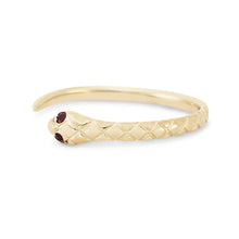 Load image into Gallery viewer, Revival Ruby Snake Ring - 14k Yellow Gold
