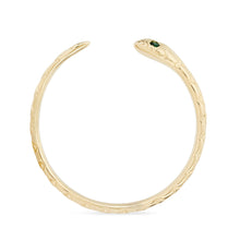Load image into Gallery viewer, Revival Emerald Snake Ring - 14k Yellow Gold
