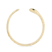 Load image into Gallery viewer, Revival Emerald Snake Ring - 14k Rose Gold

