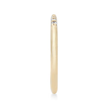 Load image into Gallery viewer, Horizon Cuff Ring - 14k Yellow Gold, White Diamond
