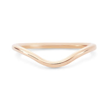 Load image into Gallery viewer, Plain Wave Band - 14k Rose Gold
