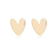 Load image into Gallery viewer, Everyday Larger Lovely Heart Earring - 14k Yellow Gold
