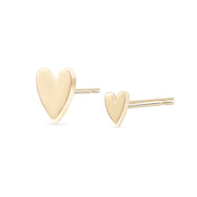 Load image into Gallery viewer, Everyday Love Lineage Pair Heart Earring - 14k Rose gold
