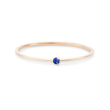 Load image into Gallery viewer, Serendipity Blue Sapphire Ring - 14k Rose Gold, Precious Gems
