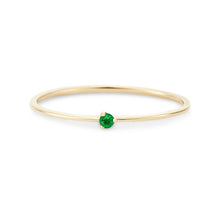 Load image into Gallery viewer, Serendipity Emerald Ring - 14k Yellow Gold, Precious Gems
