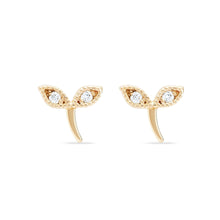 Load image into Gallery viewer, Seedling Forest Earring - 14k Yellow Gold
