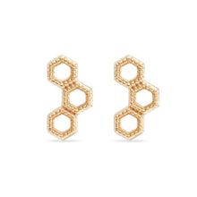 Load image into Gallery viewer, Honeycomb Earring - 14k Yellow Gold
