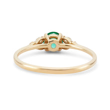 Load image into Gallery viewer, Endless Evergreen Ring - 14k Yellow Gold, Emerald
