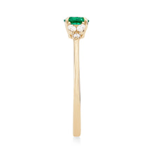 Load image into Gallery viewer, Endless Evergreen Ring - 14k Yellow Gold, Emerald
