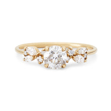 Load image into Gallery viewer, Endless Nerina Ring- 14k Yellow Gold, White Diamonds

