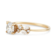 Load image into Gallery viewer, Endless Nerina Ring- 14k Yellow Gold, White Diamonds

