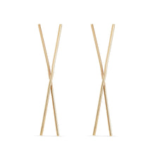 Load image into Gallery viewer, Chopstick Earring - 14k Yellow Gold
