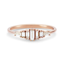 Load image into Gallery viewer, Daybreak Band - 14k Rose Gold, White Diamond
