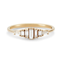 Load image into Gallery viewer, Daybreak Band - 14k Yellow Gold, White Diamond
