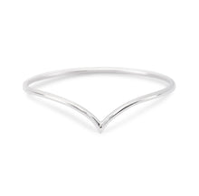 Load image into Gallery viewer, Skinny Chevron Ring - Sterling Silver
