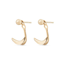Load image into Gallery viewer, Little Crescent Moon Ear Jacket - 10k Yellow Gold
