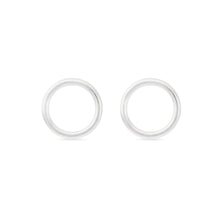 Load image into Gallery viewer, Wire Circle Earrings (Small) - Sterling Silver
