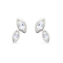 Load image into Gallery viewer, Double Marquis White Topaz Earrings - Sterling Silver
