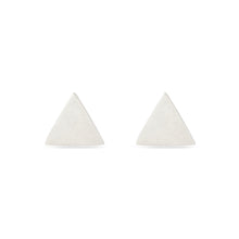 Load image into Gallery viewer, Tiny Triangle Earrings - Sterling Silver
