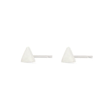 Load image into Gallery viewer, Tiny Triangle Earrings - Sterling Silver
