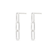 Load image into Gallery viewer, SIMPLE CHAIN STUD - Sterling Silver
