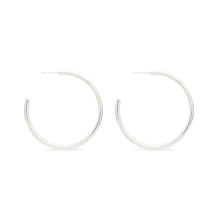 Load image into Gallery viewer, large bold hoop - Sterling Silver
