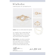 Load image into Gallery viewer, 14k Rose Gold Rose Cut Diamond Capella Ring
