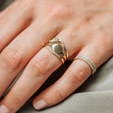 Load image into Gallery viewer, Rose Gold Loyalty Signet Ring - 10k Rose Gold, Engravable
