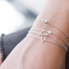 Load image into Gallery viewer, Sterling Silver Tiny Arrow Bracelet
