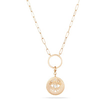 Load image into Gallery viewer, Eternal Gaze Charm - 14k Yellow Gold
