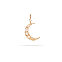 Load image into Gallery viewer, Crescent Charm - 14k Yellow Gold
