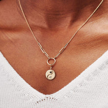 Load image into Gallery viewer, Equinox Charm + Kindred Wanderess Chain Necklace Duo
