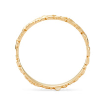 Load image into Gallery viewer, Tree Bark Stability Ring - 14k Yellow Gold
